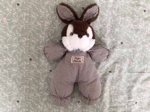Doudou vintage lapin vichy - vintage,