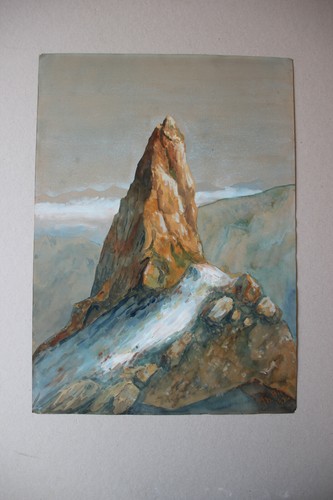 Peinture gouache mont - peinture,
