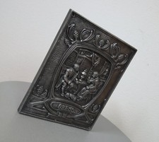 Ancienne peinture murale art nouveau en fonte d'aluminium peinture en fonte r...