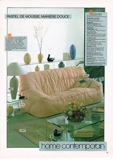 ADVERTISEMENT ADVERTISING 034 1983 ROCHE BOBOIS sofa HOME CONTEMPORARY