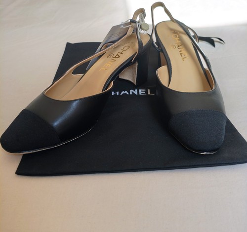 Escarpins chanel slingback - escarpins,