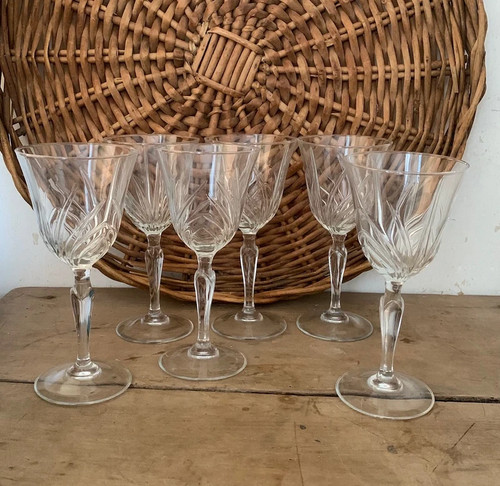 Verres pied anciens - À,