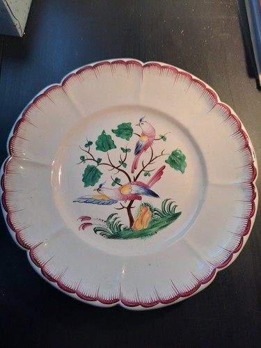 Assiette ancienne décor