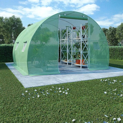 Serre 2x4x2 m vert tissu - serre,