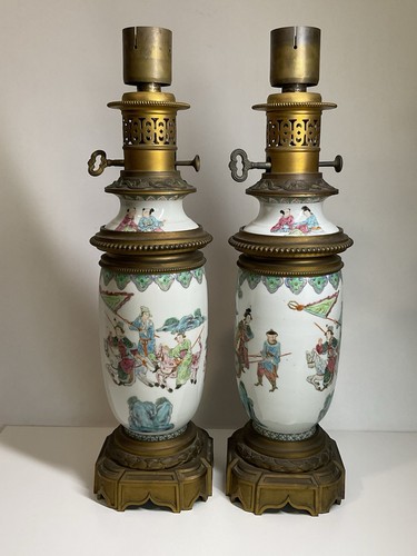 Paire grandes lampes à - paire,