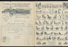 PARIS (VI°) FACTORY de BEDS CHAIRS CHAIRS & WHEELCHAIRS "André DUPONT" in 1912