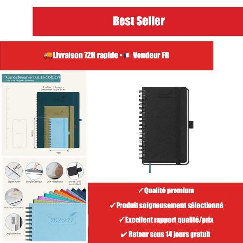 Agenda semainier bezend - agenda, a6