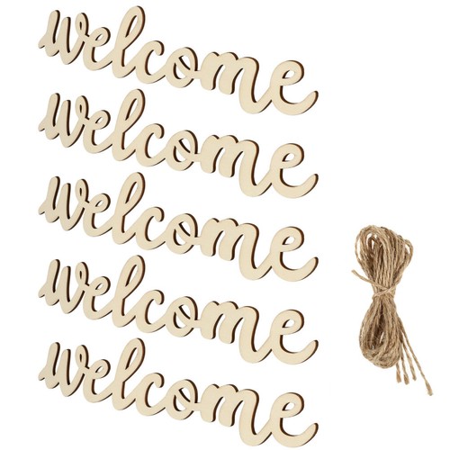 Pancarte bois plaque bienvenue - pancarte,