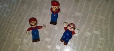 MARIO BROSS .Lot de 3 figurines pub KELLOGS .Vintage 1999 .Rare