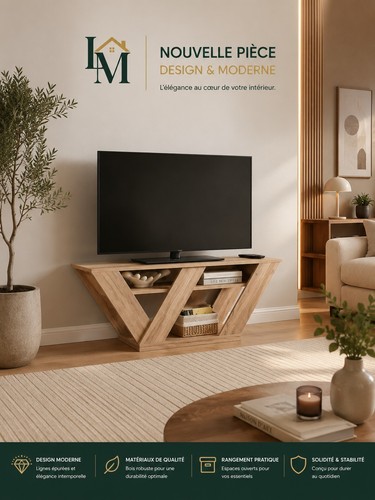 Meuble design moderne bois - tv,