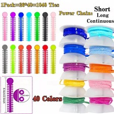 Dental Orthodontic Elastic Ultra Power Chain/Ligature Ties for Braces 44 Color