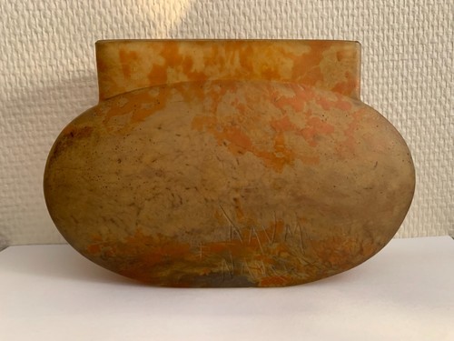 Vase jaune oranger - oranger, daum