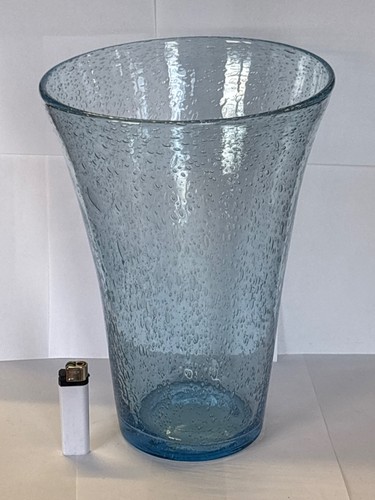 Grand vase verre - , bullé