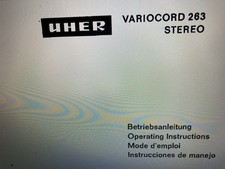 Uher Variocord 263 User Manual Digital