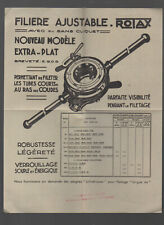 advertising old papers ADJUSTABLE SPINNING CHAIN ROTAX P49707