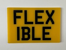 Small Flexible Show Plate ,6 x 4, KTM ,Enduro,  Off Road