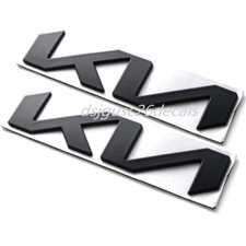 2X Front Hood Rear New KN Emblem Badge Matt Black For 2018~ 25 Stinger
