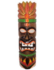 Masque mural Tiki 50cm en Bois