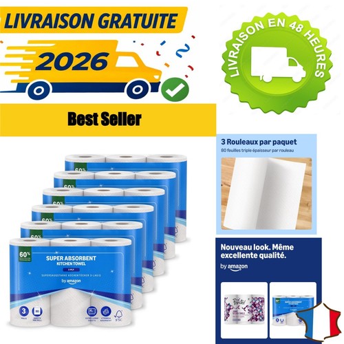 Essuie tout super absorbant - essuie-tout, 18