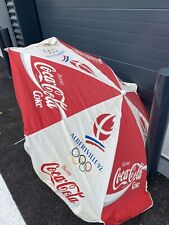 Ancien Parasol Pub Coca Cola JO Albertville 92 Collector Ds Son Jus Vintage