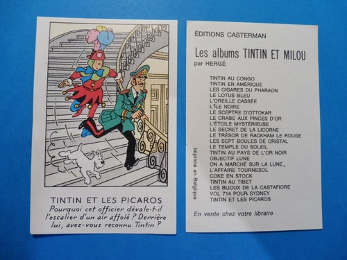 Chromos tintin rare - rare, annÉe
