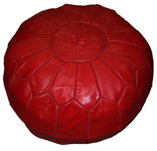 Moroccan pouf footstool - pouf,