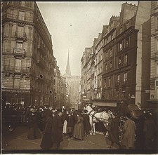 PARIS Inondations 1910 Rue du