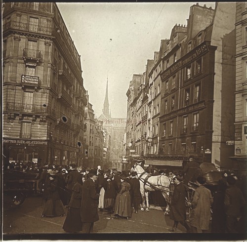 Paris inondations 1910 rue - 1910, du
