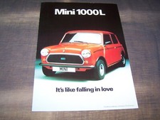 Top Rarity Stunning Brochure Mini 1000 L 1981!!!