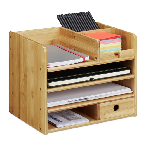 Organiseur bureau bambou - de, en