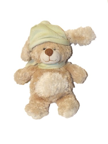 Doudou peluche chien - , beige