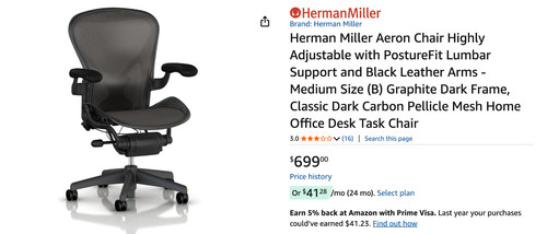 Herman miller aeron chair - aeron,