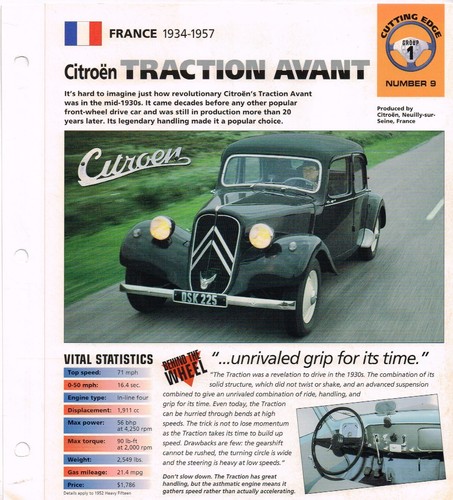 1952 citroen traction avant - 1952,