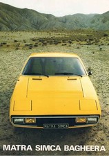 catalogue brochure Matra Simca