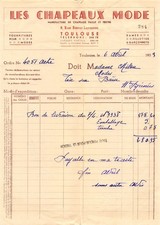 1939 MANUFACTURE OF STRAW AND FELT HATS FASHION IN TOULOUSE -