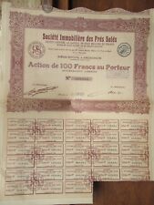              LOT DE 25 ACTIONS ANCIENNES DE 1930.