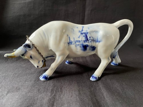 Antique dutch delft vache avec - delft,