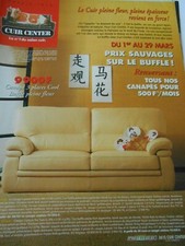 Advertising 1997 Leather Center Sofa 3 Seater Cool
