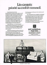 ADVERTISEMENT 1980 NATIONAL BED High Bedding Sofa Bed