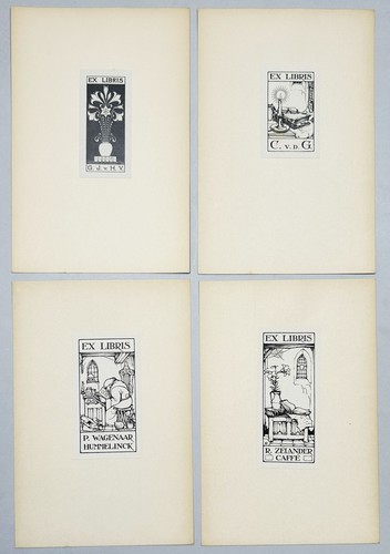 Exlibris anton pieck - pieck, pays-bas