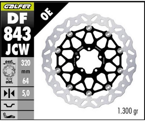 Disque frein avant galfer - disque,