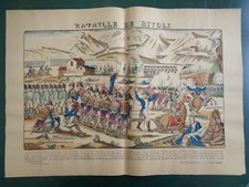 Napoleon Antique Poster Engraving Imaging Epinal Pellerin Battle of Rivoli