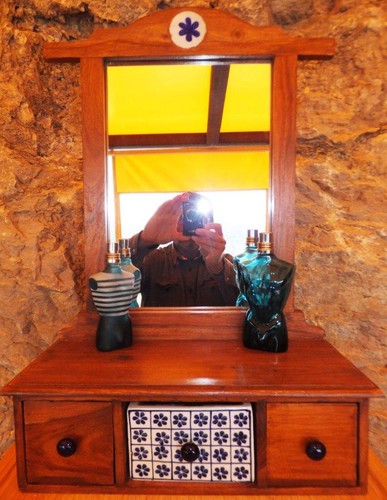 Miroir table commode bois - miroir,