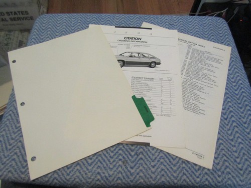 1984 chevrolet citation guide - chevrolet,
