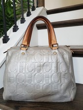 Authentic Carolina herrera signature leather doctor handbag