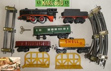 # 20585 BUB KB Train vapeur mécanique avec clé et wagons Shell rails  pont 1970