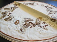 Napperon vintage rond centre