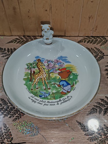 Ancienne assiette bouillie - ancienne,