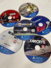 6x PLAYSTATION 4 Ps4 Jeux Paquet Rayé Réparation Non Actif 'Original