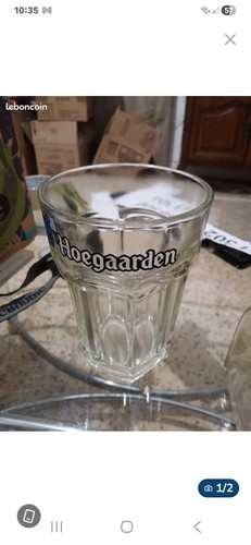 Verre bière hoegaarden - verre,
